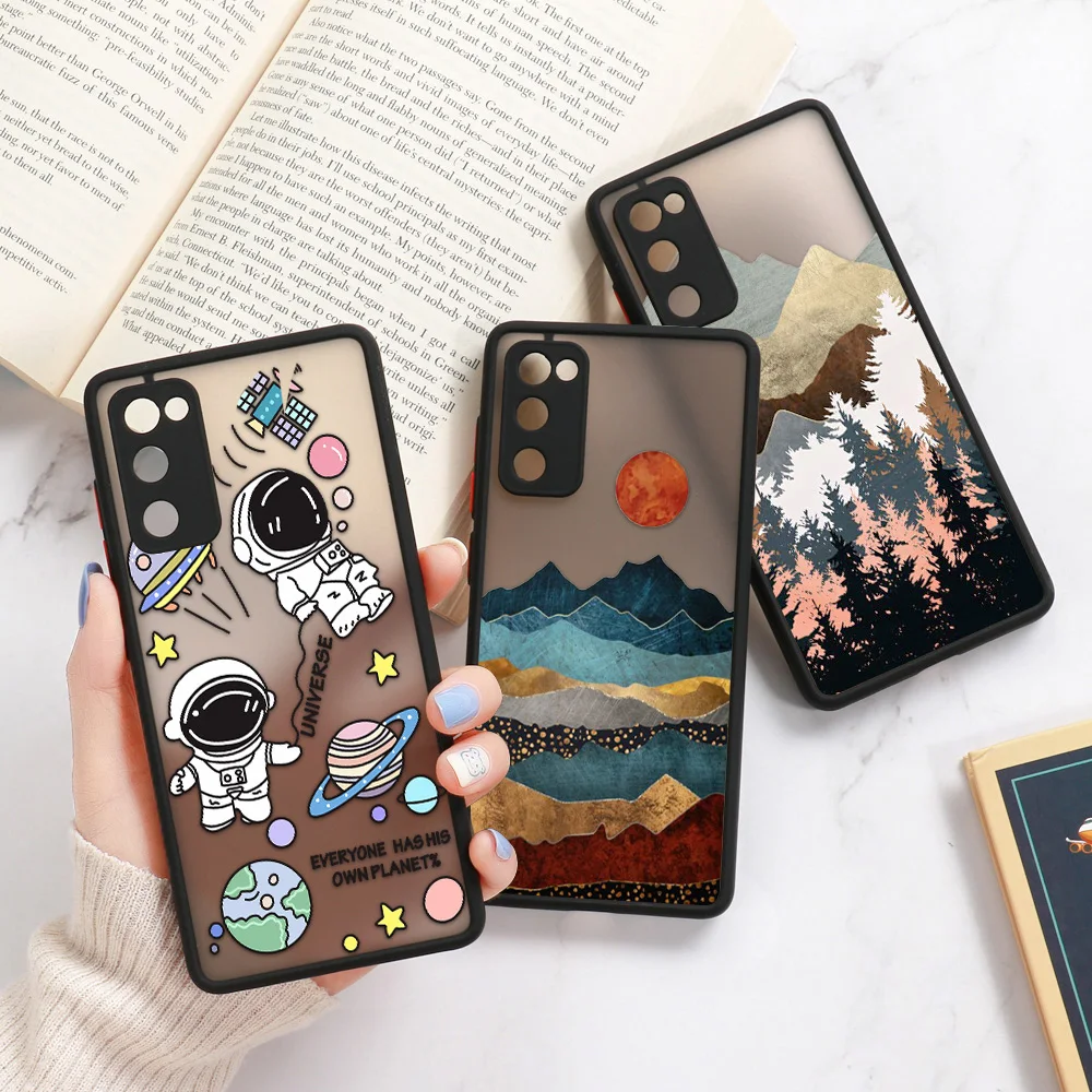 Custodia A52 Per Samsung S22 Cover Samsung Galaxy A53 5G A33 5G S21 Fe S23 Ultra A71 A52S S20 Fe S22 Plus A13 Back Matte Fundas