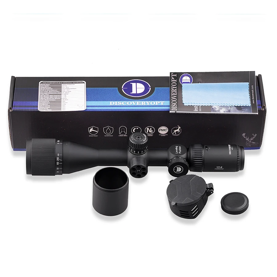 Discovery VT-R 3-12/4-16/6-24x42AOAC Hunting Riflescope Second Focal Plane Illuminated Scope Large Field of View HD Sight rifle scope