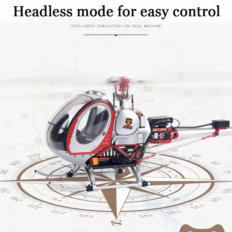 JCZK300C Metal 9CH RC Helicopter 2.4G Brushless RTF Set DFC Electric
