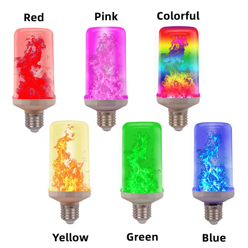 

E27 LED Flame Light lamp Led Bulb E26 B22 Flame Effect Light 85-265V E27 Led Bulb Candle Light Bar Cafe Home Decor