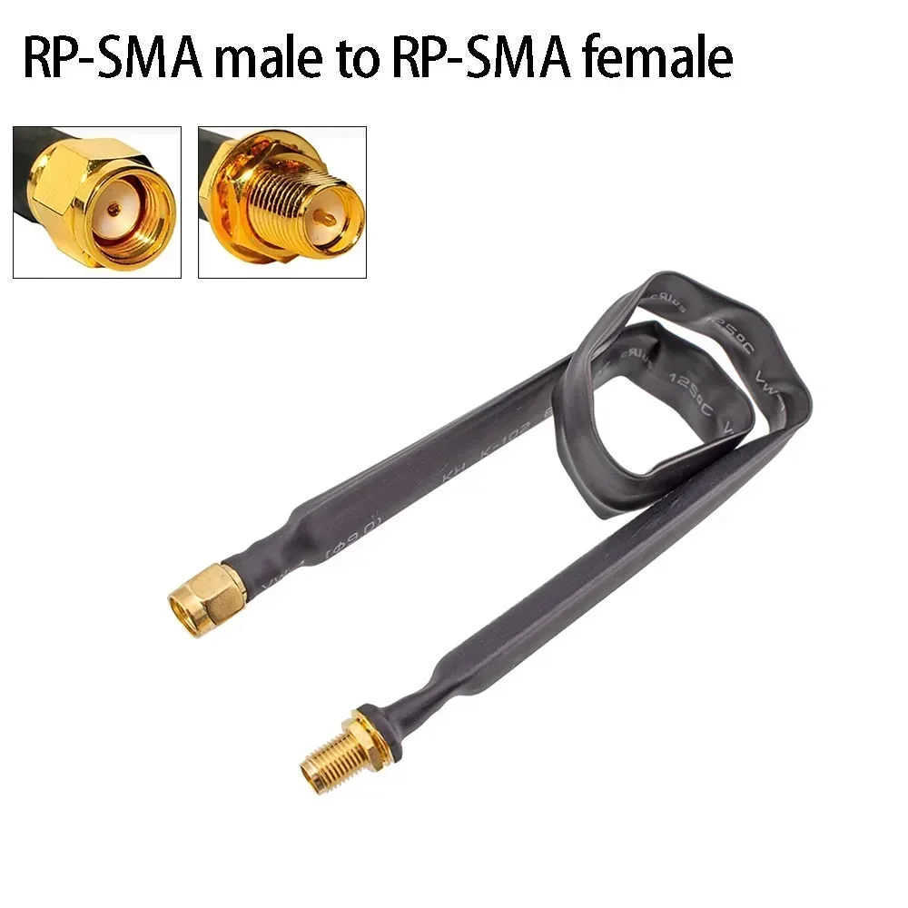Coaxial Extension Pigtail 25cm Flat RP-SMA Male To RP-SMA Female WiFi Adapters 802.11ac 802.11n 802.11g 802.11b Coaxial Cable coaxial pigtail