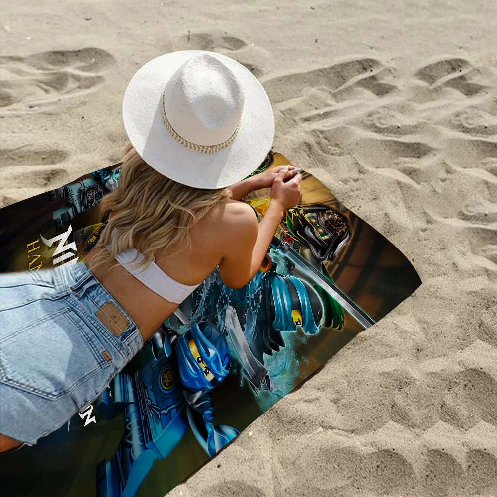 Cool L-LEGOs Cartoon N-Ninjago Microfiber Beach Towel Absorbent Quick dry Soft Yoga Swimming Resort Mountain Climbing Towel 5