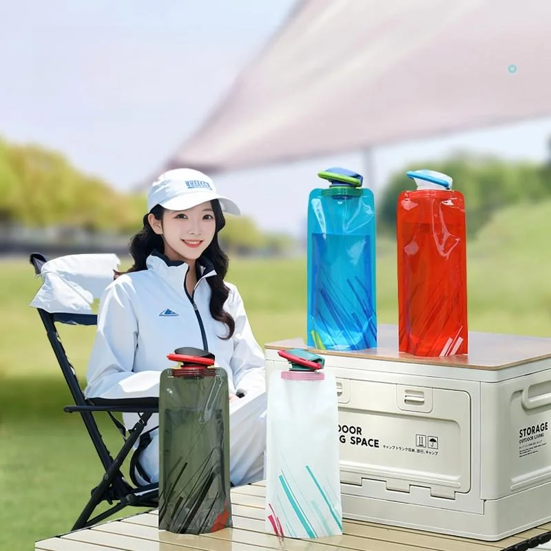 휴대용 대용량 두꺼운 부드러운 PVC 물주머니 투명 음악 축제 물 저장 가방 야외 캠핑 하이킹 물주머니