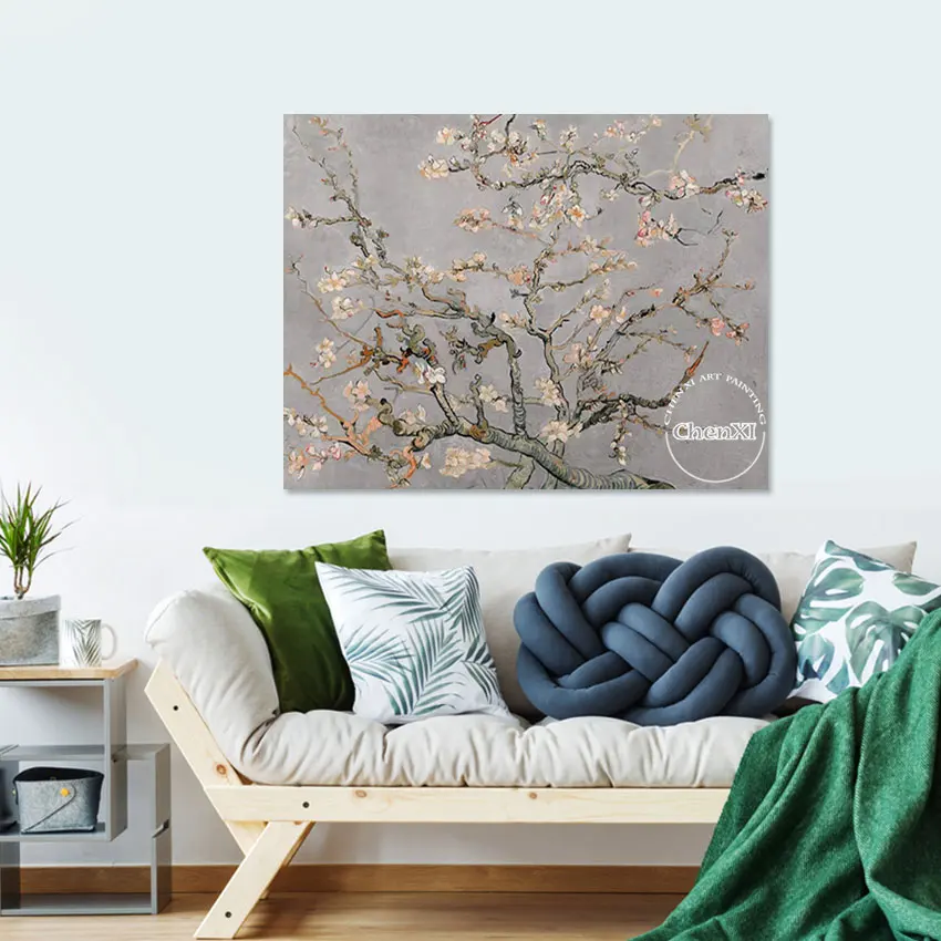 

Living Room Decorative Item Abstract Plum Blossom Flowers Oil Painting On Canvas Pure Hand-painted Luxury Wall Hangings Art
