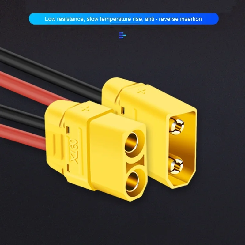 XT90 Male Female Connector XT90S Plug Pigtails with 10CM 100MM 12AWG Silicone Wire RC Battery Cable Wire for RC Lipo Battery – Image 4