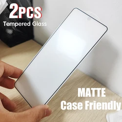 Protecteur d'écran en verre trempé mat givré anti-empreintes digitales 9H - Pack de 2
