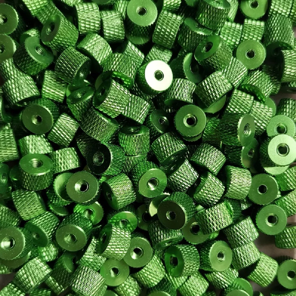 Aluminum Thumb Nut M3 M4 Aluminum thumb nut Knurled Hand round nuts anodized 11 colors 10pcs