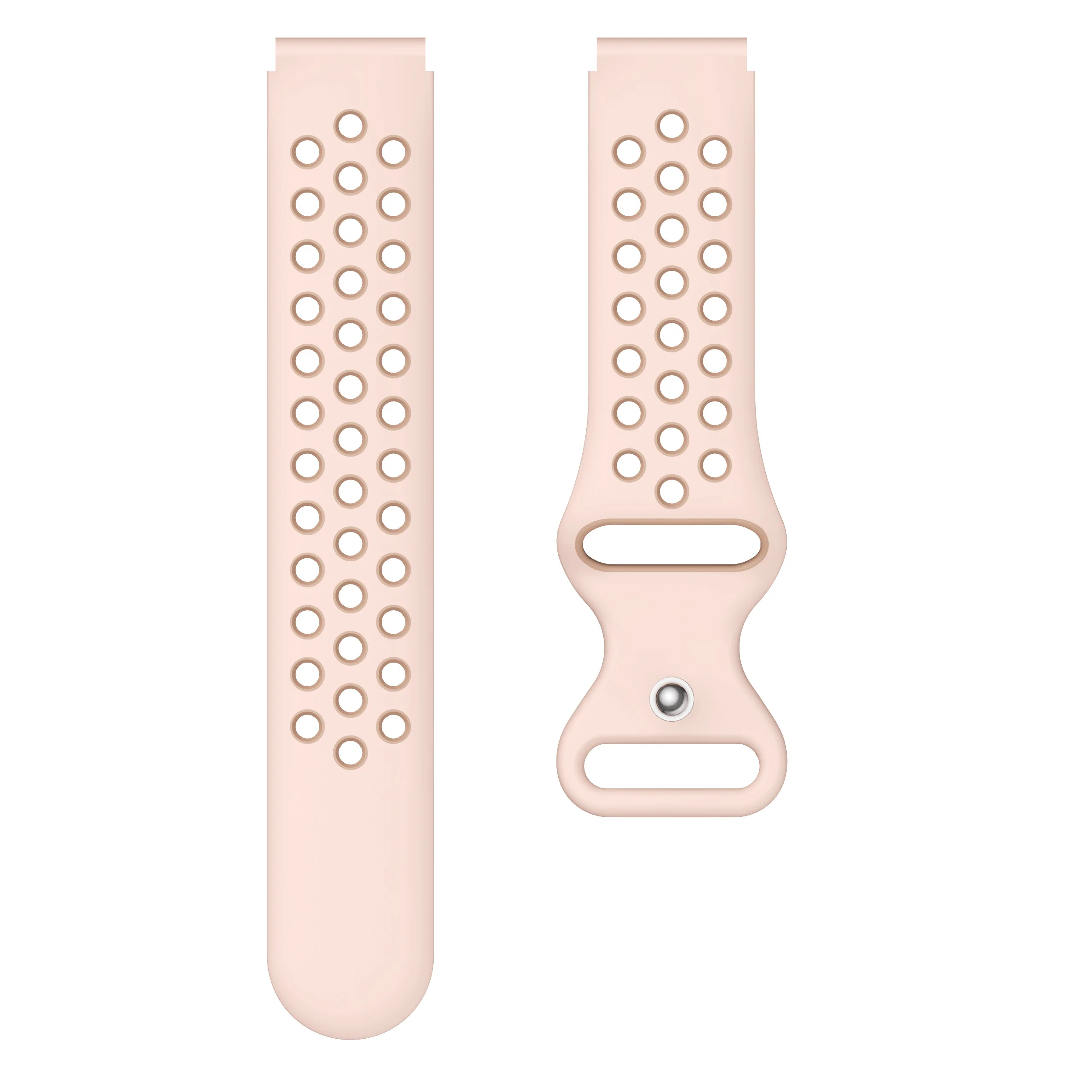 Sporty 18mm Breathable 8-Shaped Buckle Watch Strap