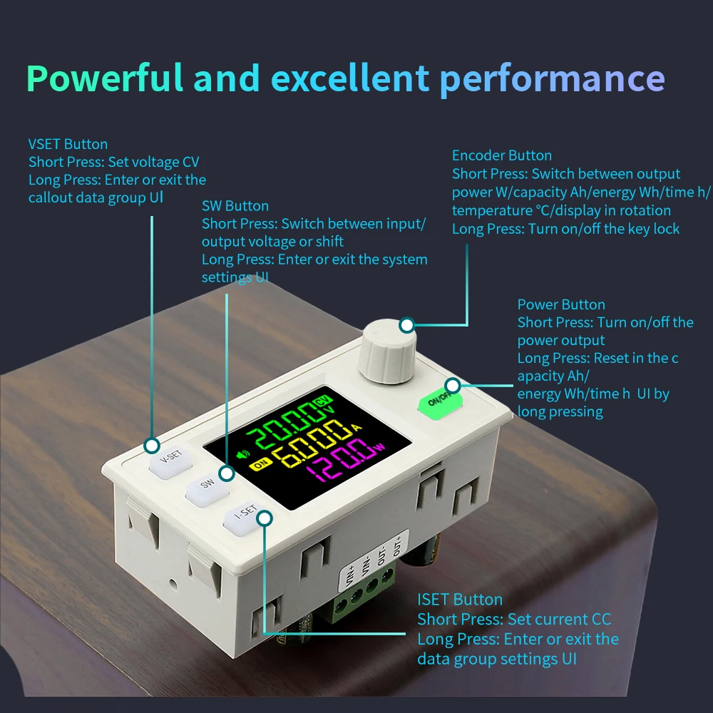 SK150X CNC Step-up/dowm Power Module DC 6.0~36V To 0~36V 7A 150W Adjustable Voltage Regulator Support MPPT Solar Charge