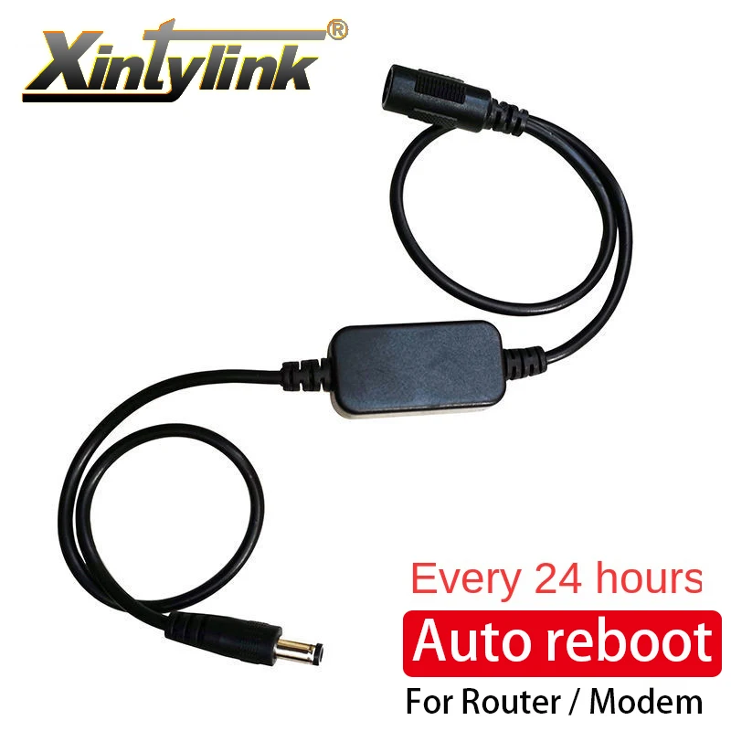 DC 5V-15V 5.5x2.1mm Rout-er Rebooter WiFi Reset Router Timing Restart Module Timing 24H Automatic Power Off Reset Line router rebooter module