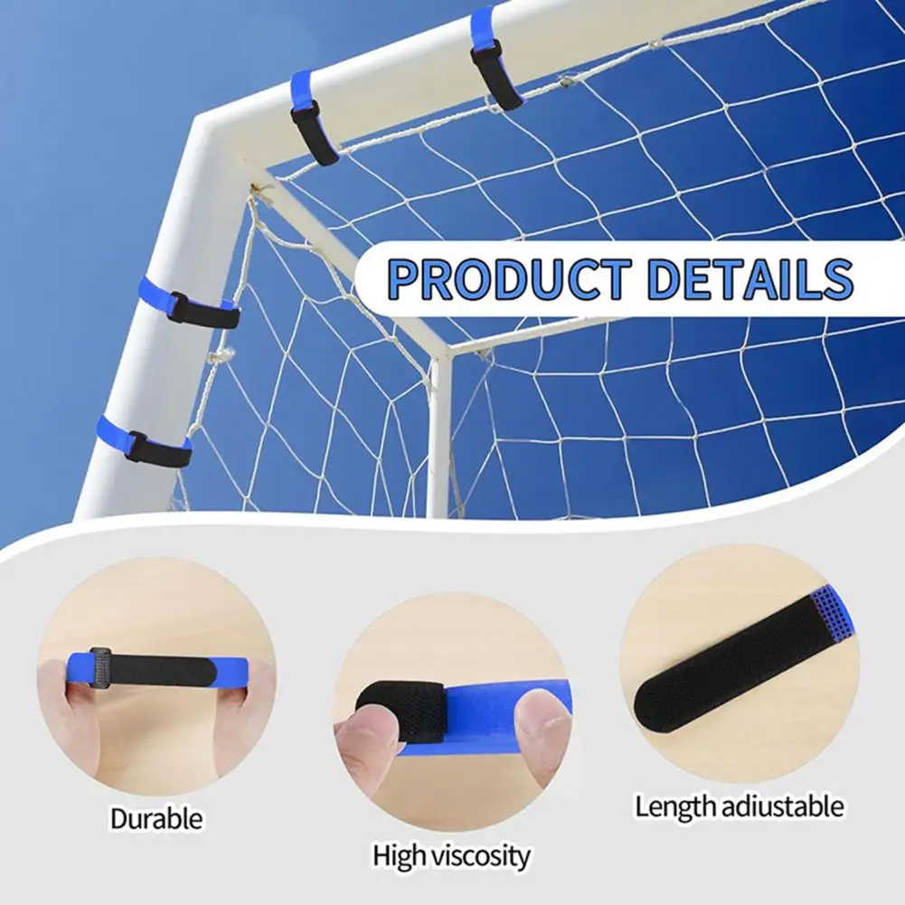 Football Net Straps Soccer Net Straps Effortless Installation 50 Durable Soccer Goal Attachment Compact Portable