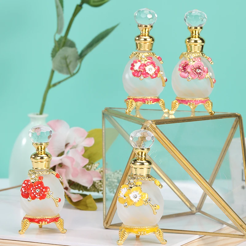 詰め替え可能な金属製香水瓶,15ml,香水瓶,天使の花,ドラゴン