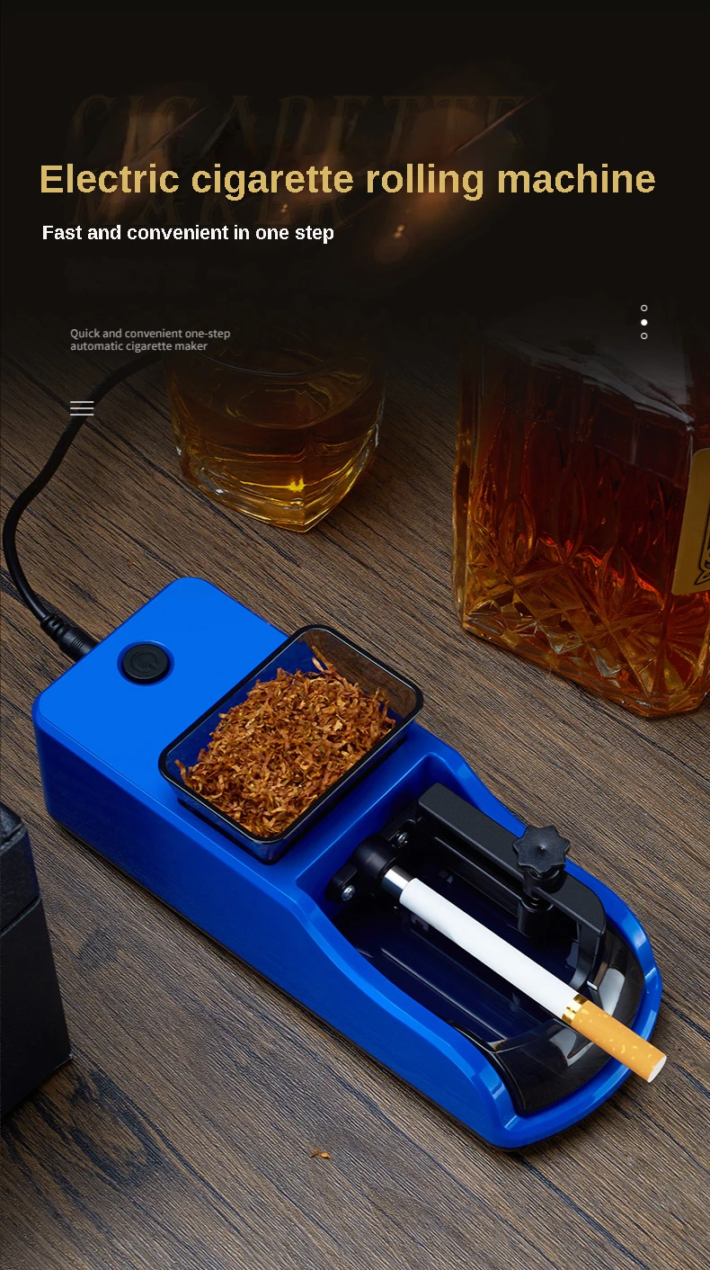 BABLO Maquina de Liar Porros Electrica Fácil de Usar Manual de Tabaco  Máquina de Liar Automática Eléctrica Herramienta Roller Cigarrillo  Accesorios （Silver） (Color : Red) : : Ropa, Zapatos y  Accesorios