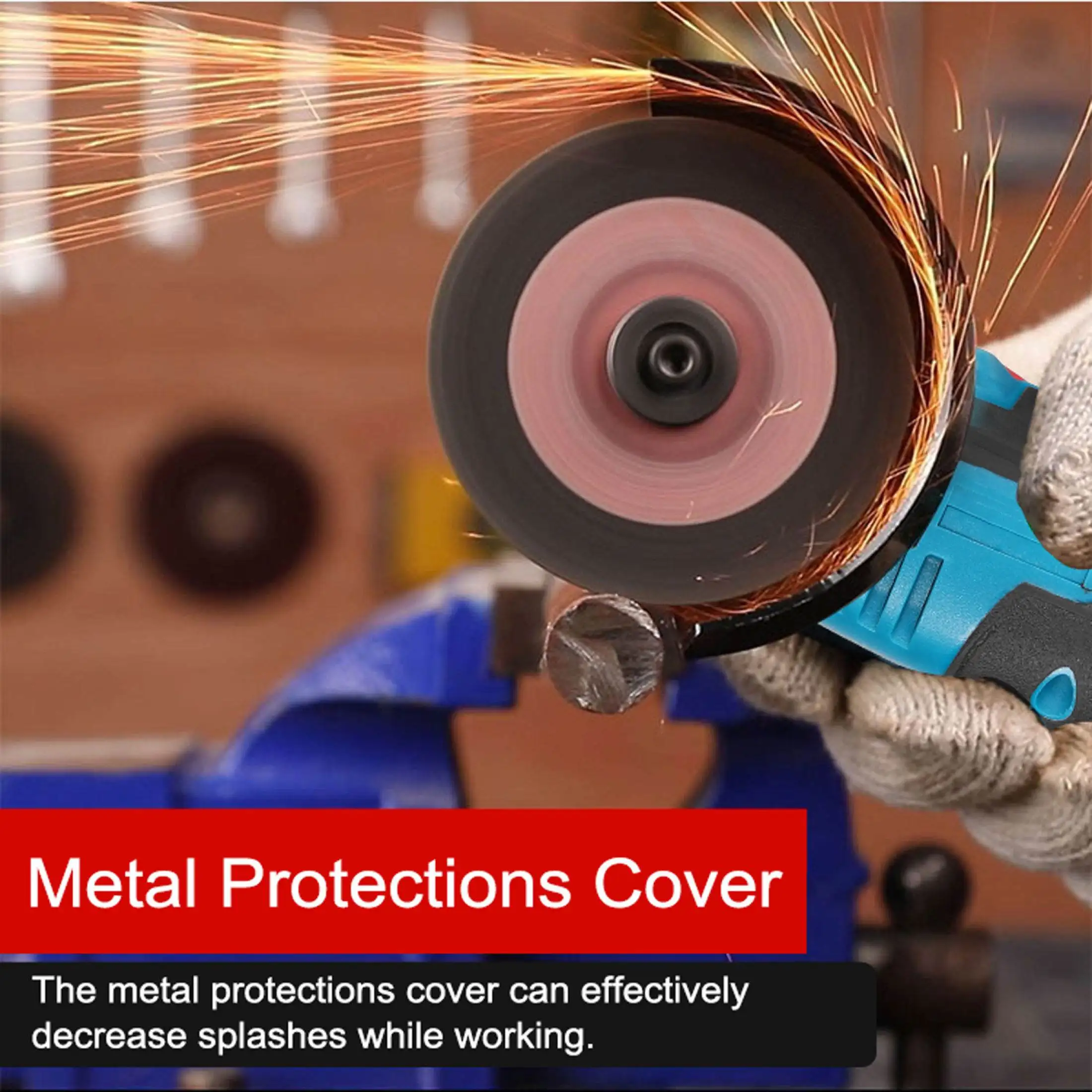 Drillpro 12V /18V Brushless Angle Grinder 75MM 19500rpm Electric Polishing Grinding Mini Cordless Diamond Cutting Disc Grinder 4