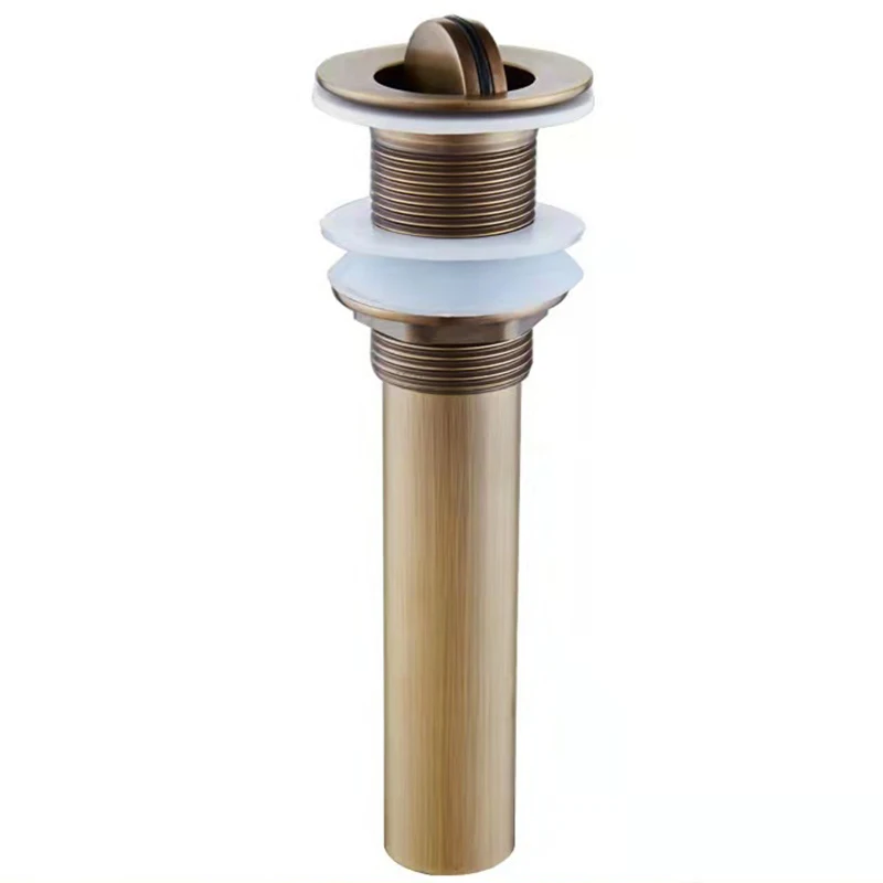 Pop Up Drain Stopper with Overflow, Lavatory Basin Drain without Overflow Black, Chrome or Oil Rubbed Bronze or Antique