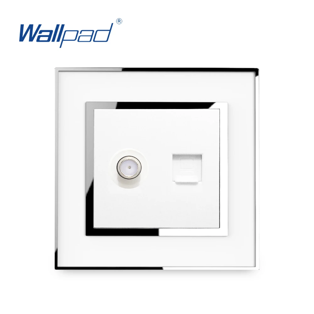 Enhanced Product Title: 
Premium CAT7 Dual Data Socket with Elegant Acrylic Glass Frame (White, Black, Gold)