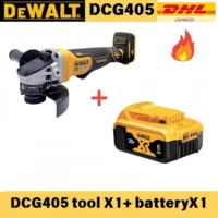 DEWALT DCG405 Meuleuse d'angle à tête plate 125 mm, machine à découper, outil sans fil 18 V, batterie lithium, outils sans balais 3