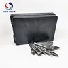 6mm Burr Double Cut Rotary Metal Wood Electric Grinding Shank Drawing Tungsten Carbide Milling Cutter Rotary Tool for black set 4