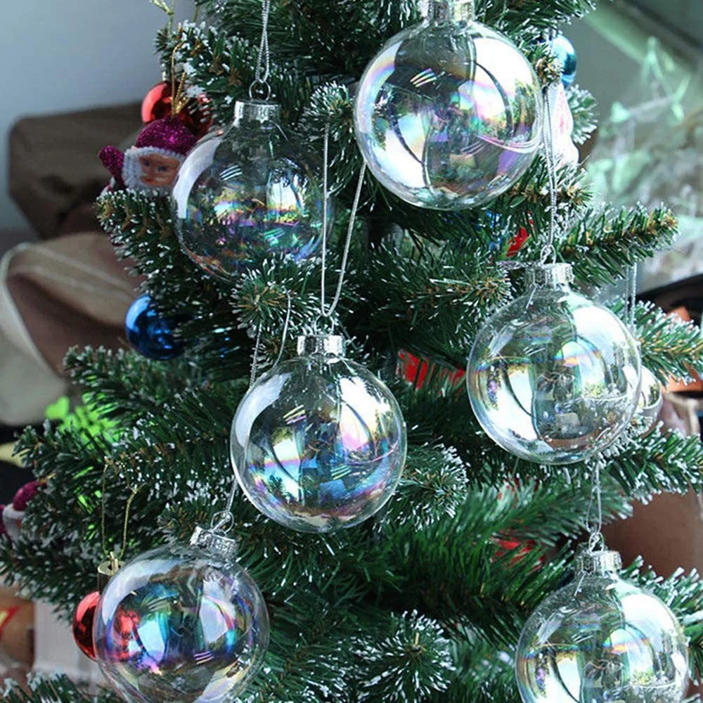 Christmas Ball Decoration Clear Ball For Christmas Tree Haning Pendant Party Home Ornament Decor