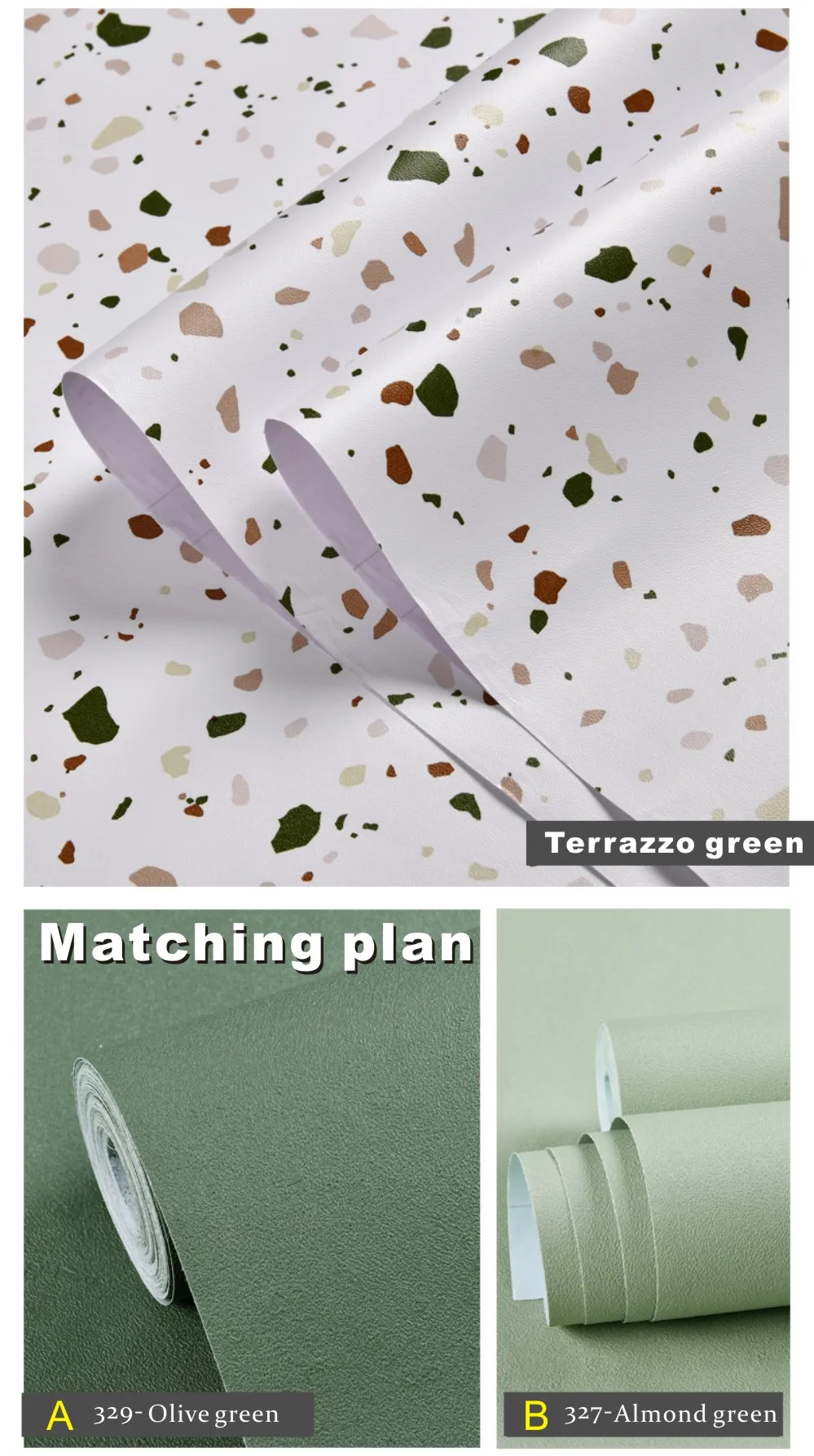 Terrazzo Impermeável Autoadesivo Papel De Parede, DIY