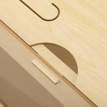 Large Wooden Hamster Cage,Habitat Shelter W/Acrylic Board,Flip Top 6