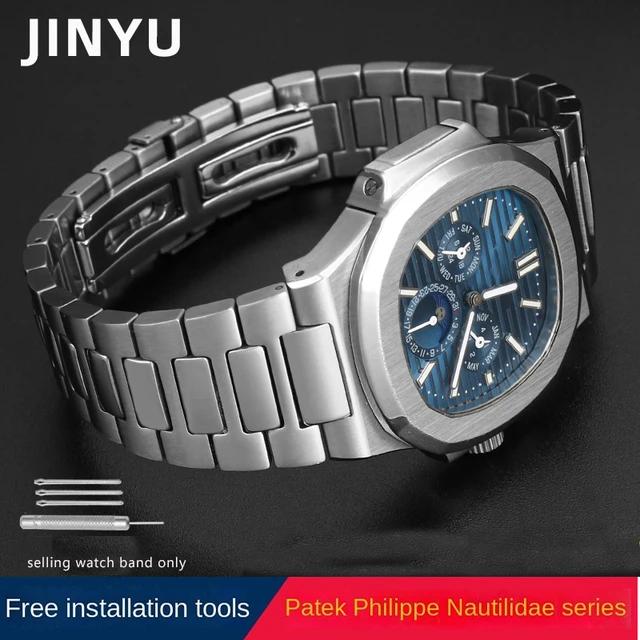 Stainless Steel Buckle Available Patek Philippe Leather Rubber Watch Strap  High-end Watch Buckle Factory Outlet - AliExpress