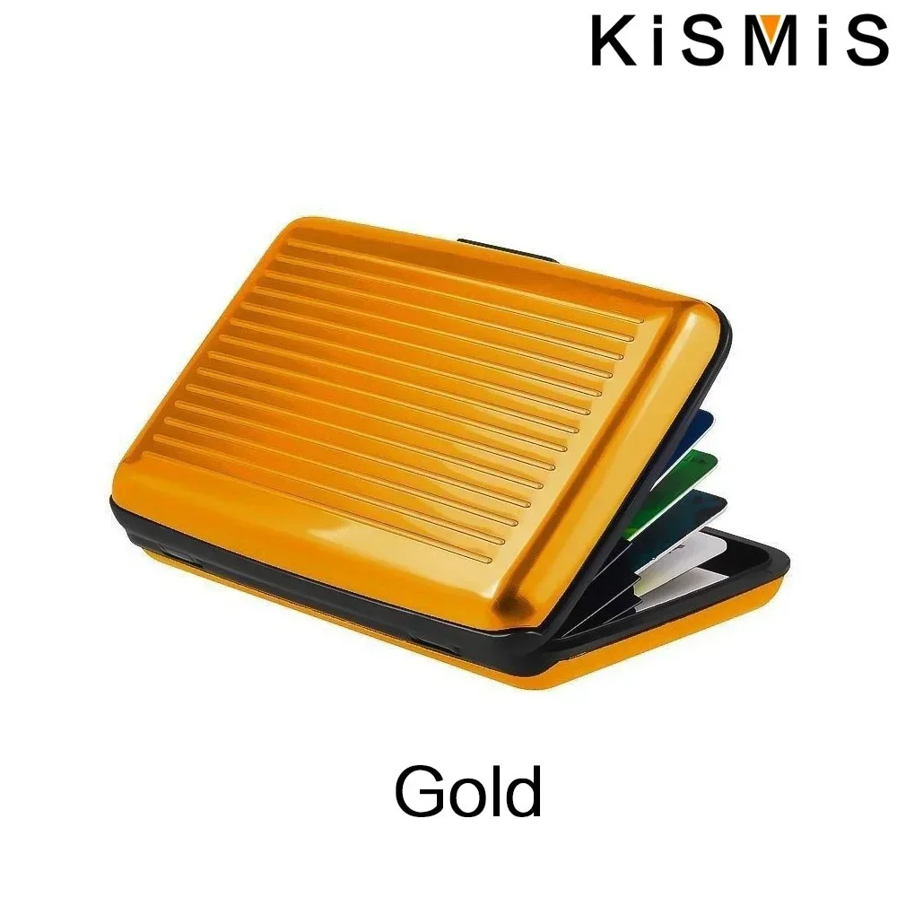 Männer Aluminium RFID Sperrung Karte Halter Schlanke Brieftasche Kreditkarte Schutz Kompakte Design Dropship – Detail 16