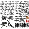 25/50/100Pcs Military Weapons SWAT Gun Cannon Soldier Army Police Hat Building Blocks Figure Accessories Model Bricks DIY Toy 1