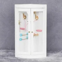 1:12 Dollhouse Mini Furniture Model Bathroom Micro Scene White Shower Room 1