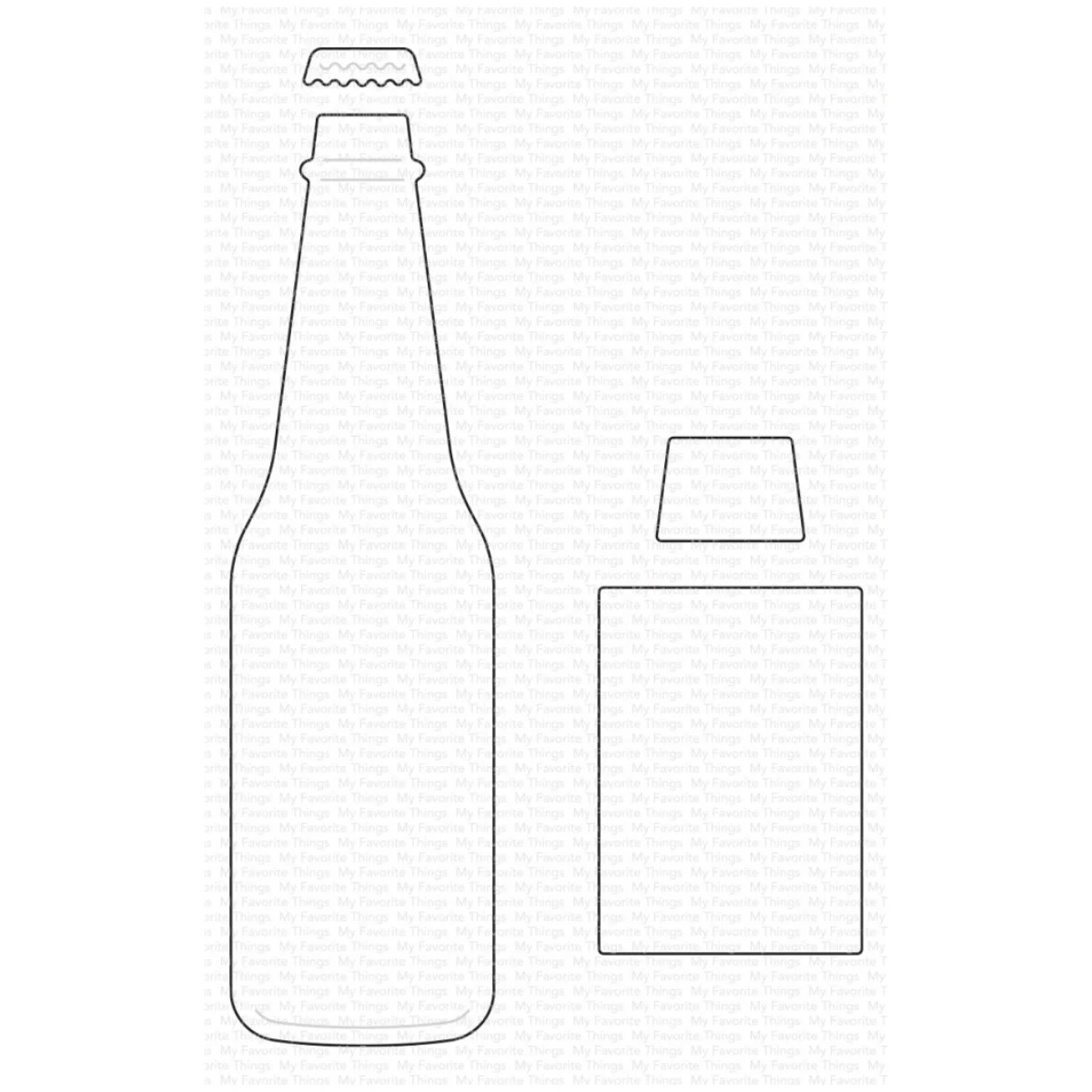 

Bottle Metal Cutting Dies For DIY Scrapbooking Photo Album Craft Decorat Paper Card Template Handcraft Gift Card 2024 New