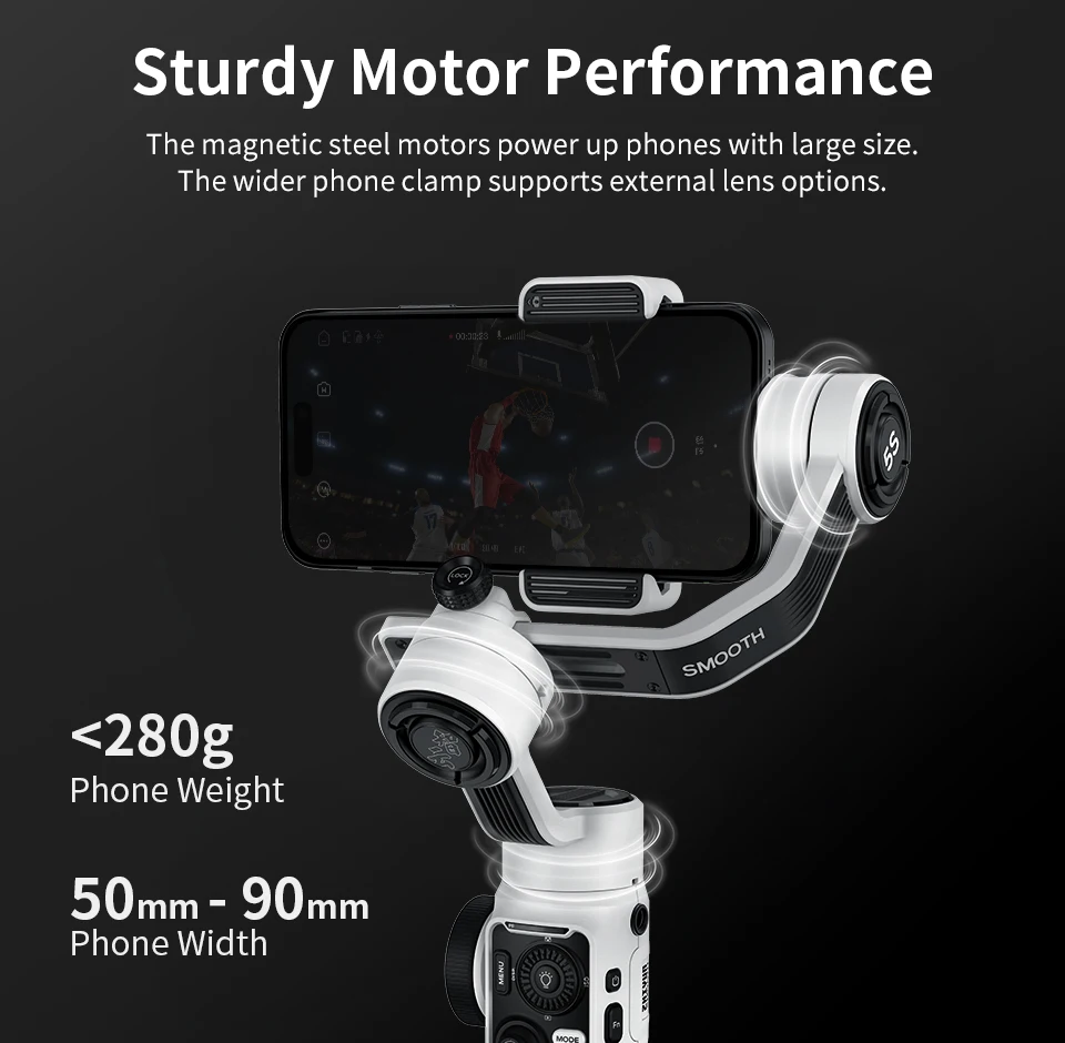 【新品】ZHiyun SMOOTH 5S スマートフォンスタビライザー Amazon.com: ZHIYUN Smooth 5S AI Combo 3-Axis Gimbal