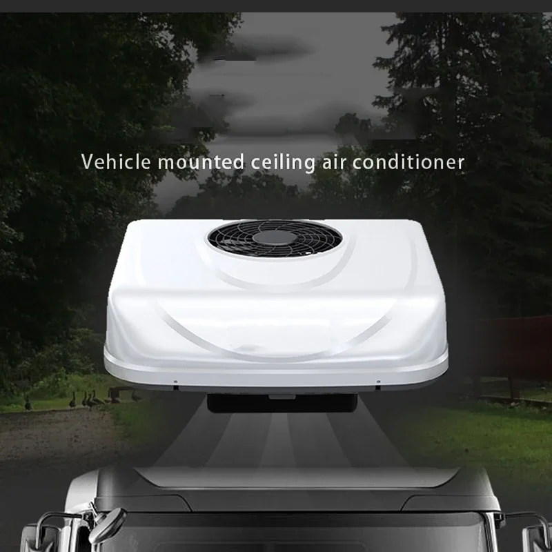 2000W 12V Automotive RV Rooftop air conditioner Electric Parking Air conditioning 24V for Camper Van Bus Motorhome