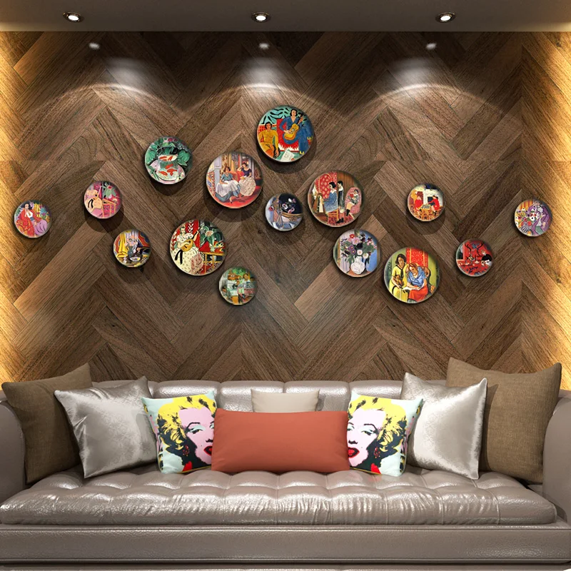 Matisse's Oil Painting Works Decorative Plates,Living Room Walls,Light Luxury Creative Decorations,Restaurant Hanging Plat 2