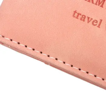 حقيبة جواز سفر من الجلد RFID ، حزمة مستندات متعددة الوظائف ، حامل جواز سفر محمول رفيع للغاية للسفر 4