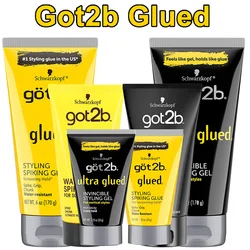 Got2b Glued Invincible Styling Hair Gel Got2b Ultra Glued Water Resistant Spike Grip Chunk Wig Accessories Strong Hold 1.25/6oz