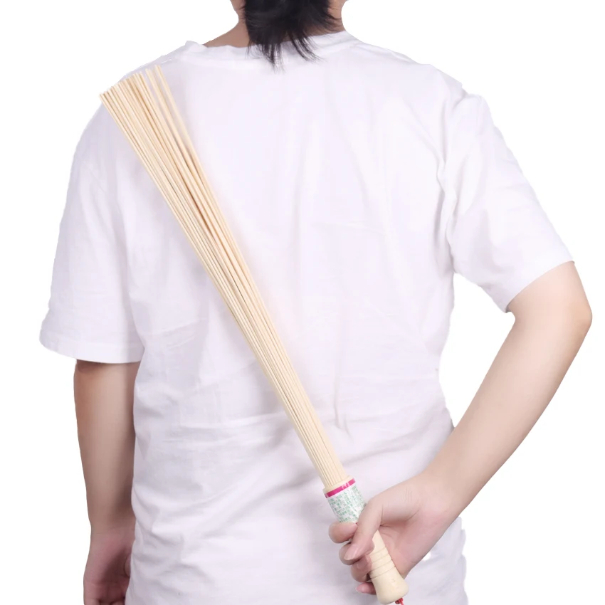 

1PC Relieve Muscle Fatigue Environmental Health Wooden Handle Health Care Tool Handmade Bamboo Strip Polishing Massager