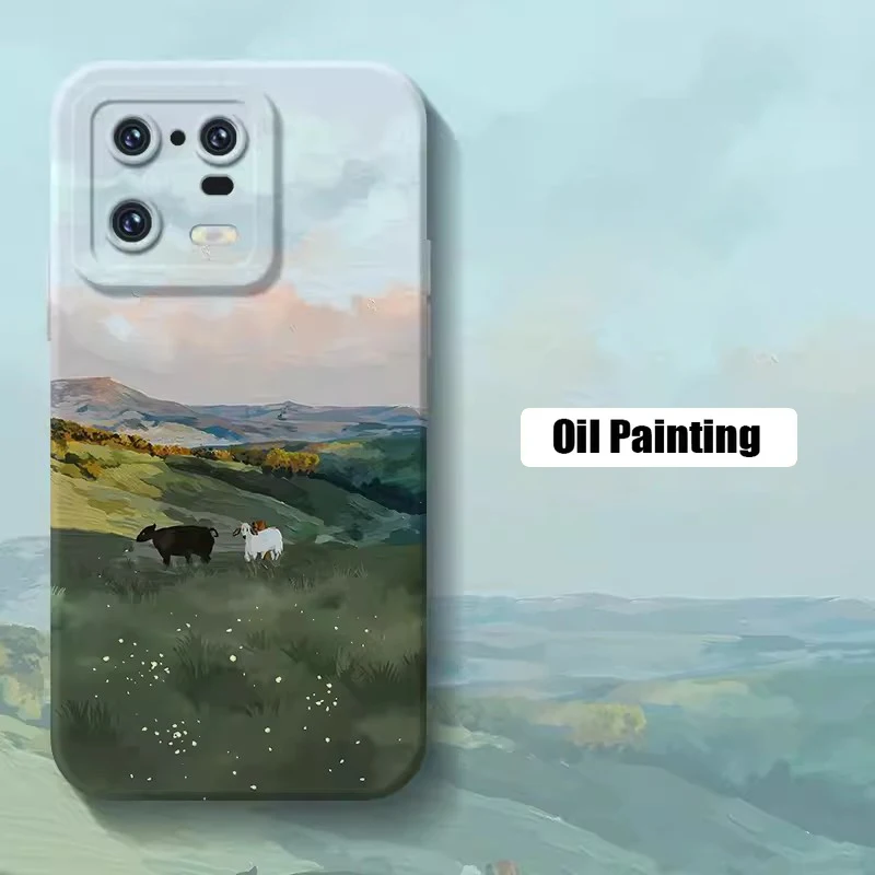 Watercolor Landscape Soft Phone Case Cover