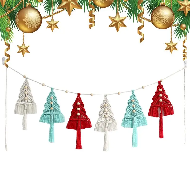 

6 шт., набор хлопковых подвесок для украшения ёлки