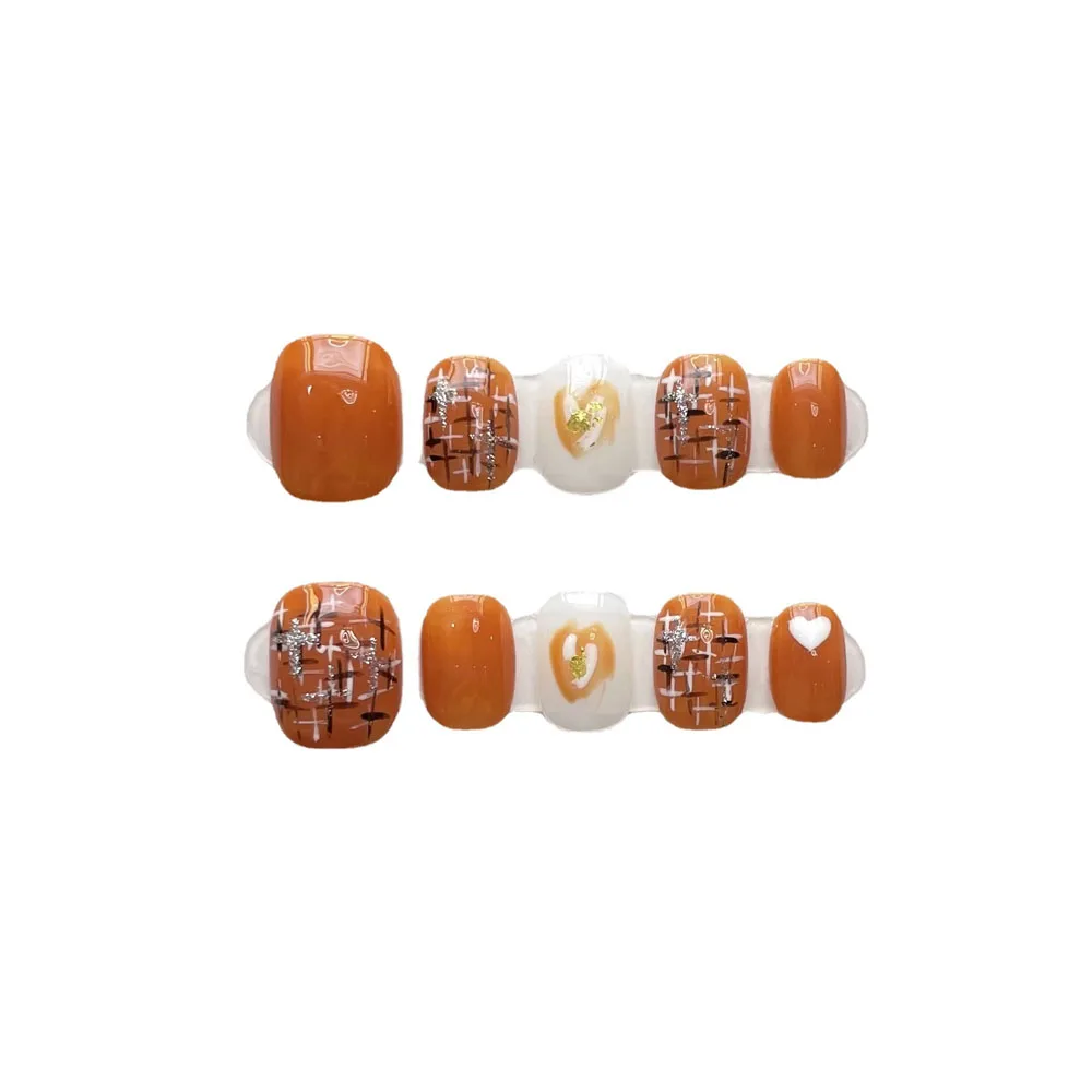 Press On Nails Short False Nails 10 Pcs For Girls