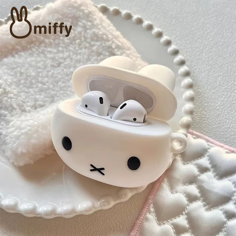 Miffy Kawaii Silicone Earphone Case - Cute Wireless Protective Cover