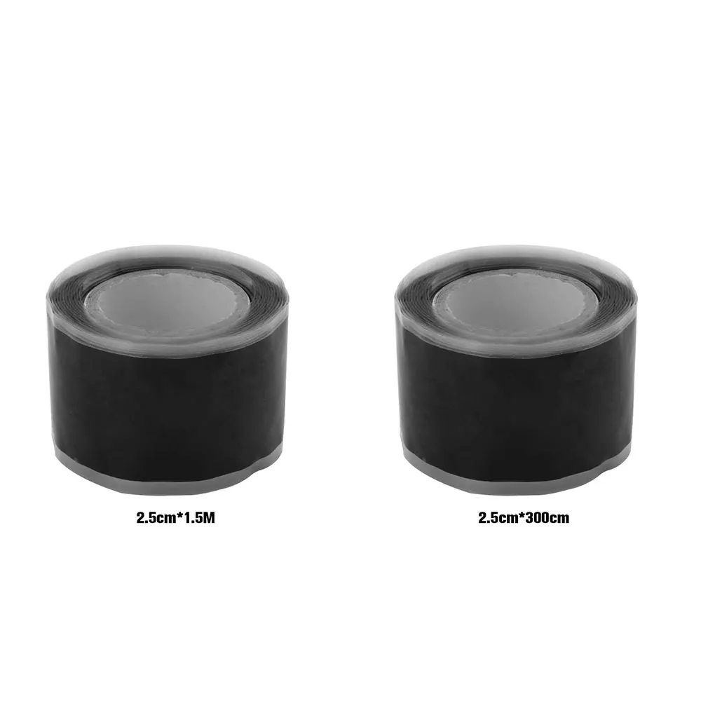 

2/3/5 Black Long Lasting Self-Melting Silicone Sealing Tape Waterproof And Non-toxic Strong Durable
