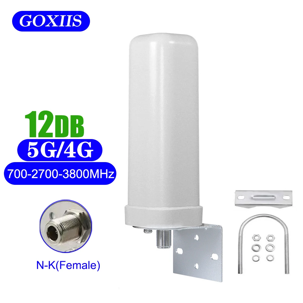 4G 3G LTE WiFi Antenna 700-2700-3800MHz 12dBi Outdoor for Router Aerial Communication Antennas Long Range with N female