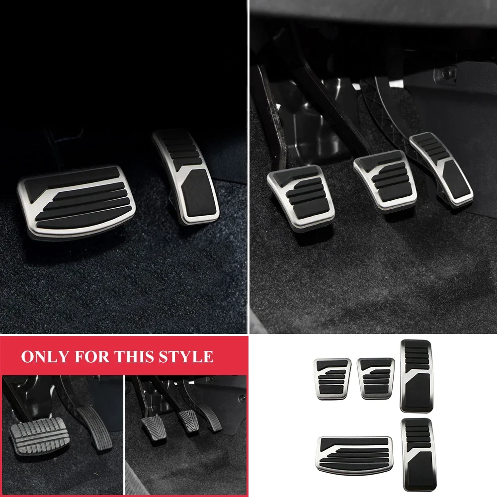 Stainless Steel Car Pedal Pad Cover AT MT Pedals for Mitsubishi ASX Outlander Lancer EX Eclipse Cross Pajero car accessories car pedals pedal cover stainless steel pedal cover