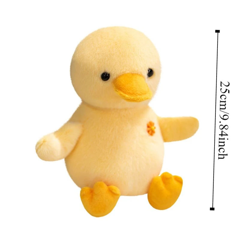 Comforting Sleep Simulation Yellow Chick Toys Soft Collection Hug Animal Stuffed Ins Comfortable Frog Stuffed Home Decor