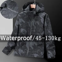 Waterproof Jacket Outdoor Windbreaker Men Plus Size 5XL 6XL 7XL Windproof Rainproof Coat Big Size Men Clothing Jaqueta Masculina 1