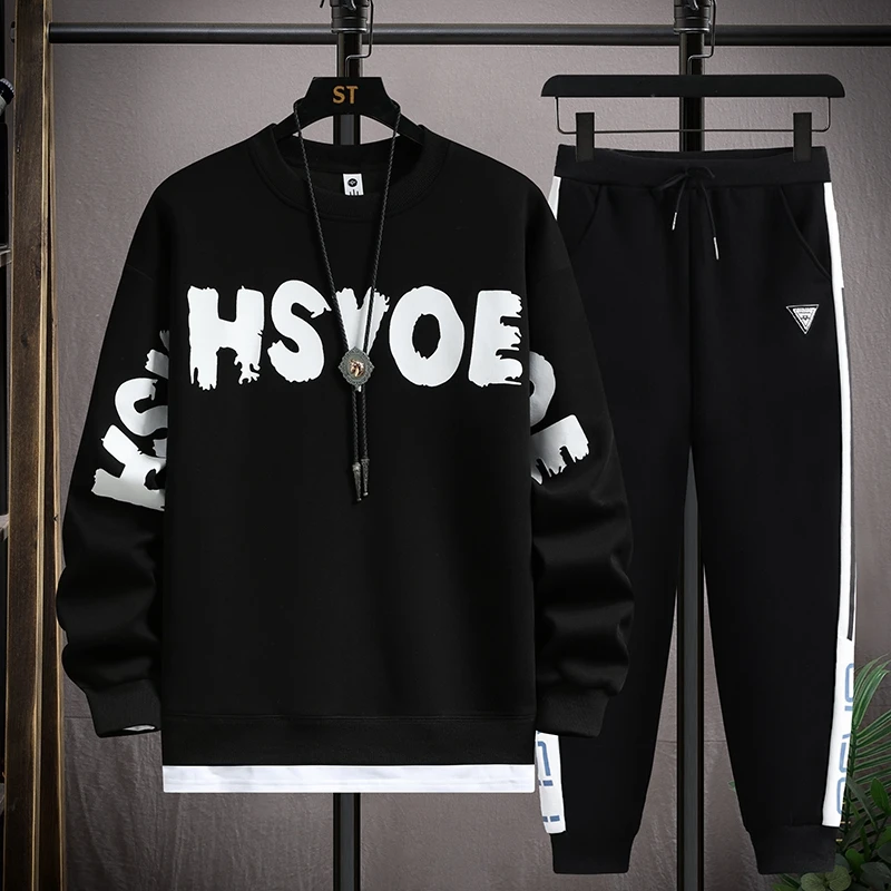 Spring Men's Casual Sets Men's Clothing Sportswear Sweatshirt Hoodies + Short Sportswear Jogger Male Fashion Tracksuits Hombre