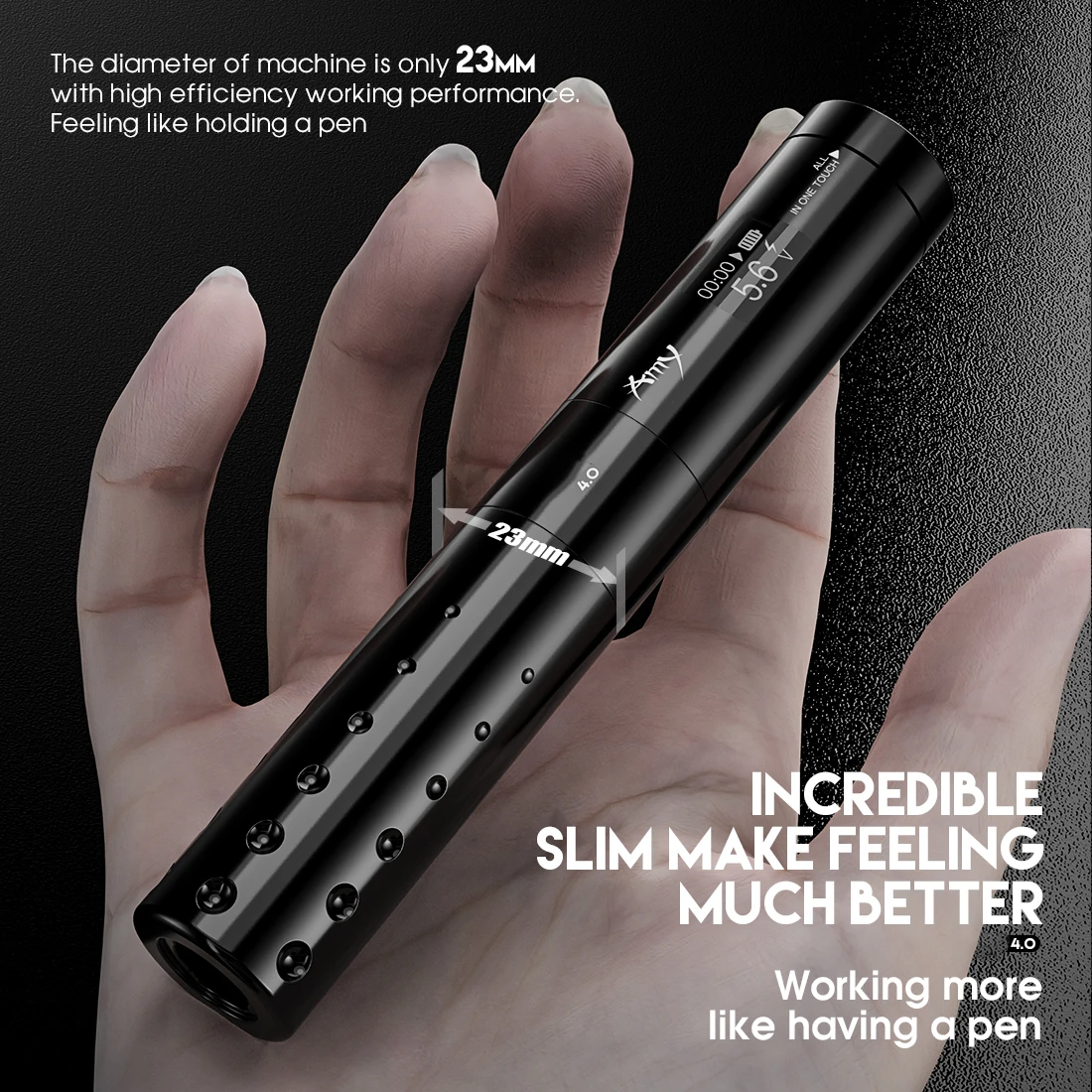 

Mast Tattoo Tour Amy 4.0 Stroke New Wireless Battery RCA Two Modes Rotary Tattoo Machine LED Display Permanent Makeup Pen