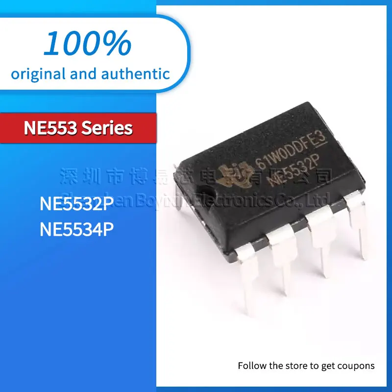 

5 pieces/batch original genuine direct plug NE5532P NE5534P DIP-8 low noise dual channel operational amplifier IC chip