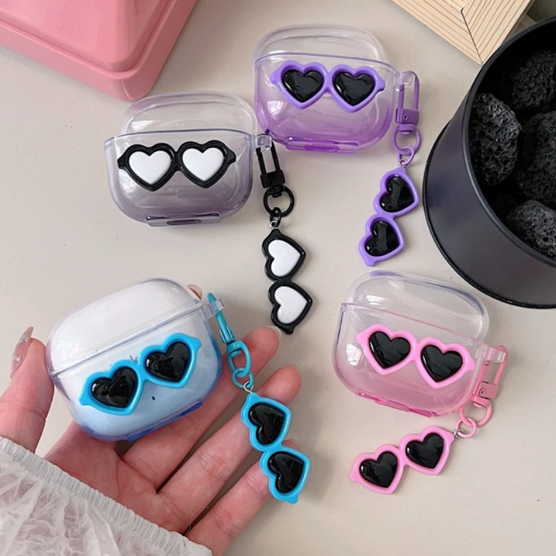 Чехол для Air Pro 4 / Mini Pro 4 TWS / Mini Pro5, задняя крышка для телефона, забавная Силиконовая задняя крышка с брелком