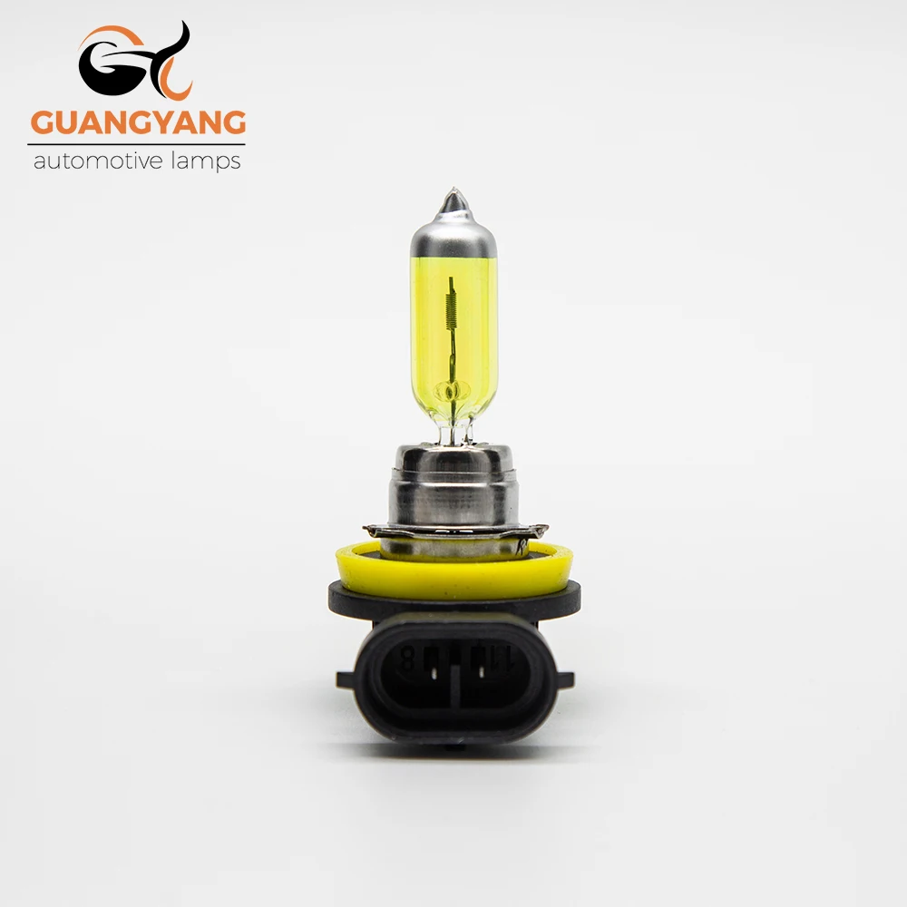 2 Pcs H11 12V 55W Yellow Lights 2800k Car Headlight Auto Fog Lamps Halogen Bulbs For Audi A4 B6 B8 B7 A3 halogen headlight bulb car headlights
